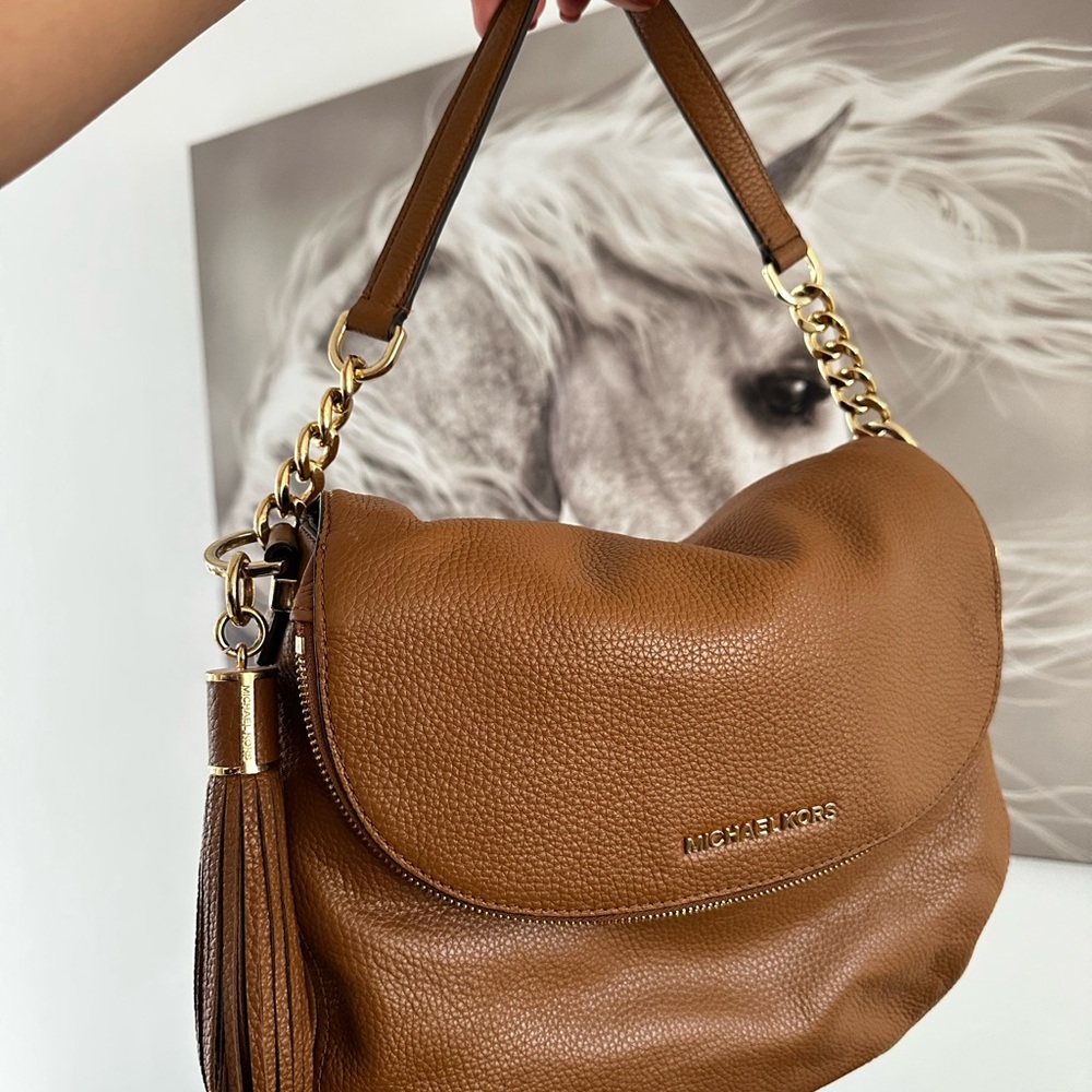 Michael Kors Brown Leather Shoulder Bag